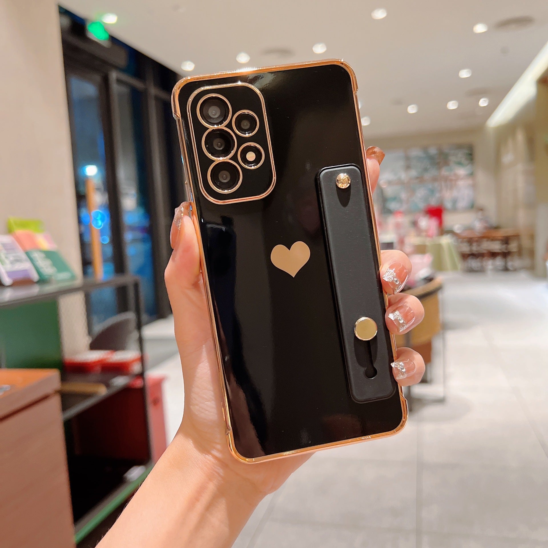 Luxury Electroplating Protective Phone Case With Stand Holder For Samsung - {{ shop_name}} varyfun