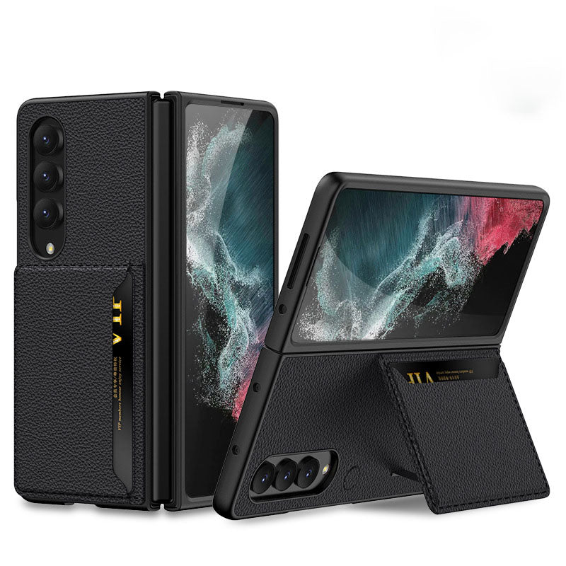Samsung Galaxy Z Fold 4 5G Luxury Leather Card Holder All-inclusive Drop-resistant Protective Cover - {{ shop_name}} varyfun