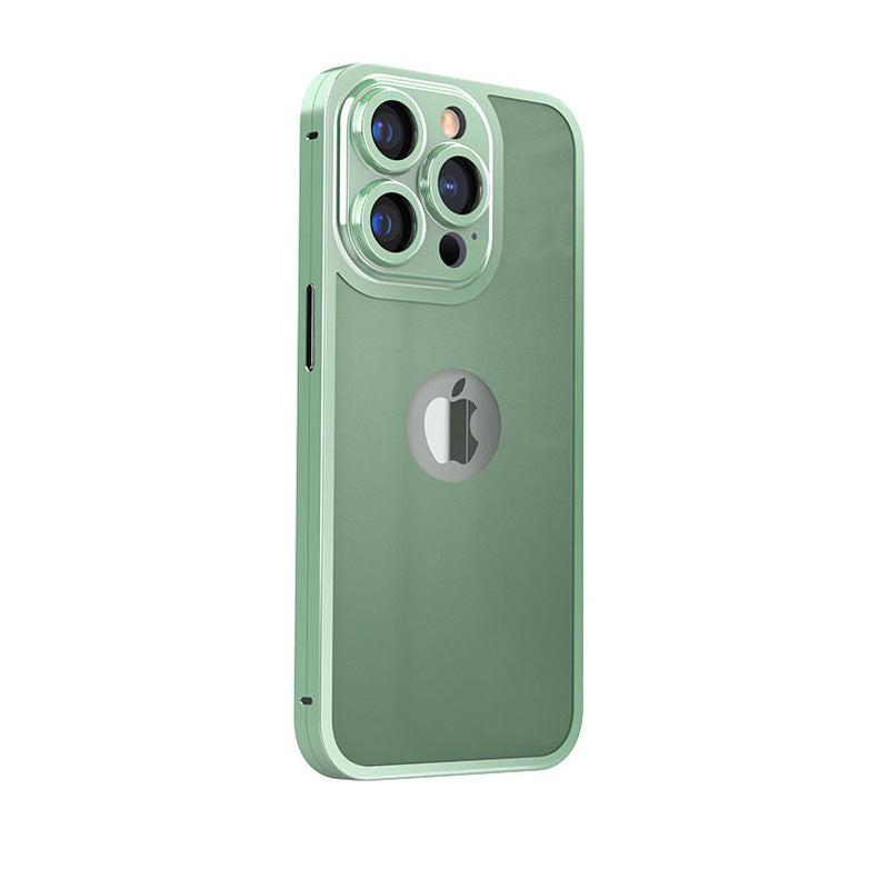 Metal Frame Double-sided All-inclusive Tempered Film Integrally Shell Membrane Protective Case For iPhone - {{ shop_name}} varyfun