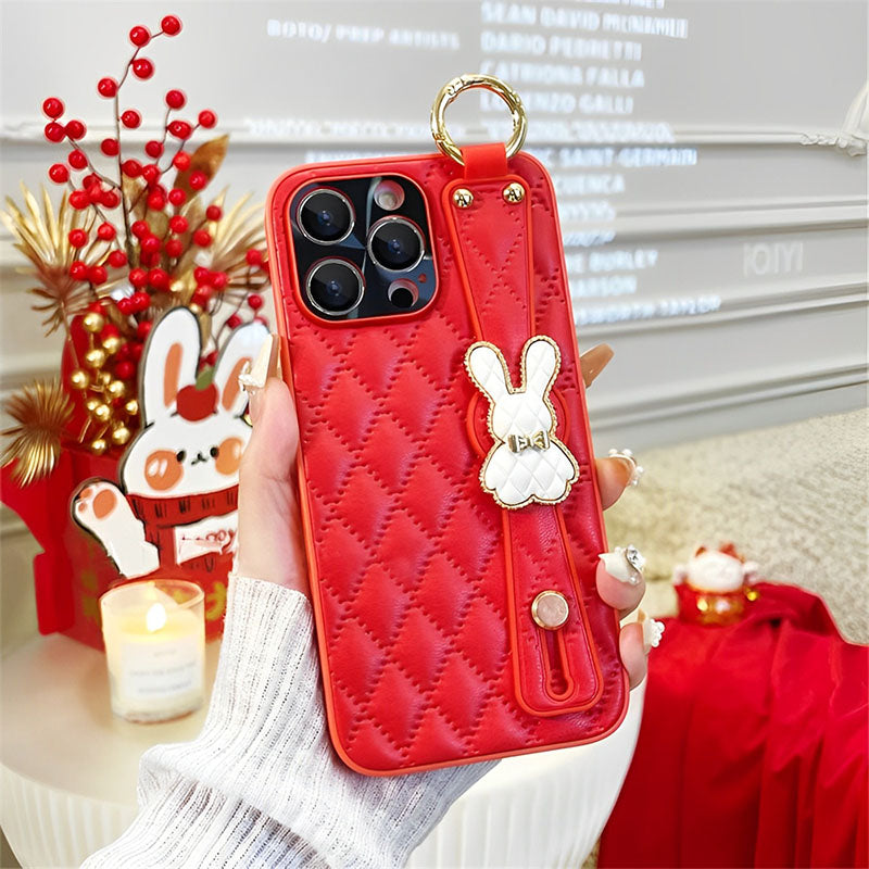 Premium Leather Wristband iPhone Case - mycasety2023 Mycasety