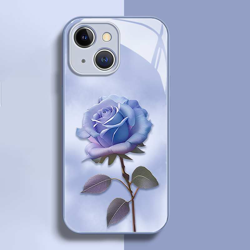 Advanced Purple Rose Liquid Glass iPhone Case - mycasety2023 Mycasety