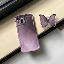 Load image into Gallery viewer, Ins Gradient Butterfly Bracket iPhone Case

