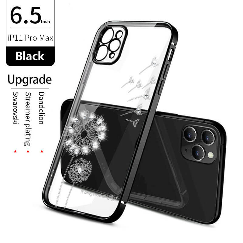 2021 Dandelion Diamonds Electroplating Case For iPhone 12 Pro Max Mini 11 XS XR 7 8 Plus SE 2020 Cover - {{ shop_name}} varyfun