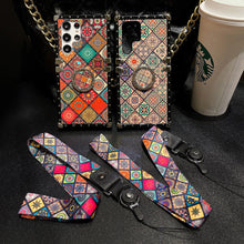 Load image into Gallery viewer, Vintage Bohemian Ring Case With Lanyard for Samsung Galaxy S23 Ultra - {{ shop_name}} varyfun
