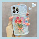 Premium Oil Painting Flower iPhone Case - {{ shop_name}} varyfun