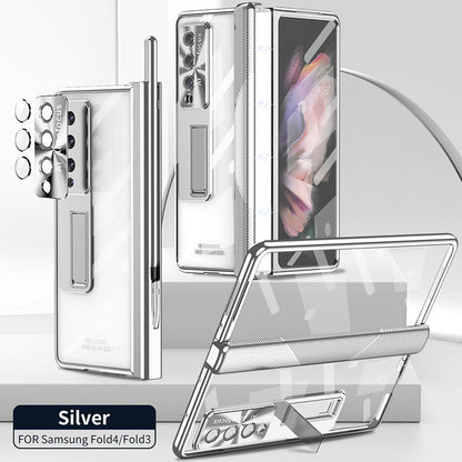 Luxury Magnetic Hinge Transparent Case For Samsung Galaxy Z Fold4 Fold3 5G - varyfun.com