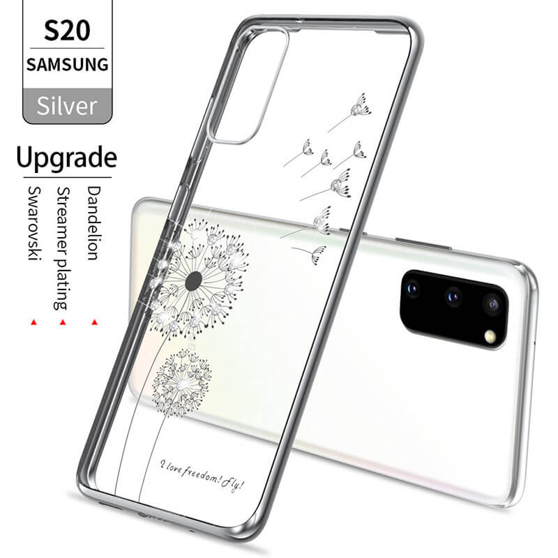 2021 Dandelion Diamonds Electroplating Case For Samsung S20 Ultra Plus S10 Lite Note 20 10 A71 A51 Cover - {{ shop_name}} varyfun