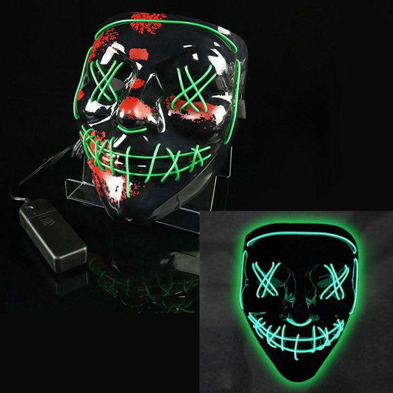 Halloween LED Clown Funny Mask - {{ shop_name}} varyfun