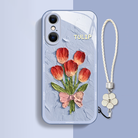 Oil Painting Tulip Liquid Glass iPhone Case - mycasety2023 Mycasety
