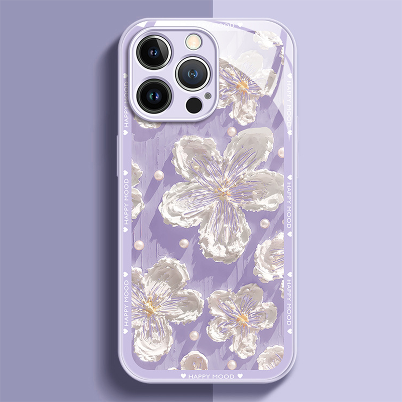Ins Hot Oil Painting Flower iPhone Case - {{ shop_name}} varyfun
