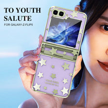 Load image into Gallery viewer, Electroplating Star Phone Case For Samsung Galaxy Z Flip5 Flip4 Flip3 5G
