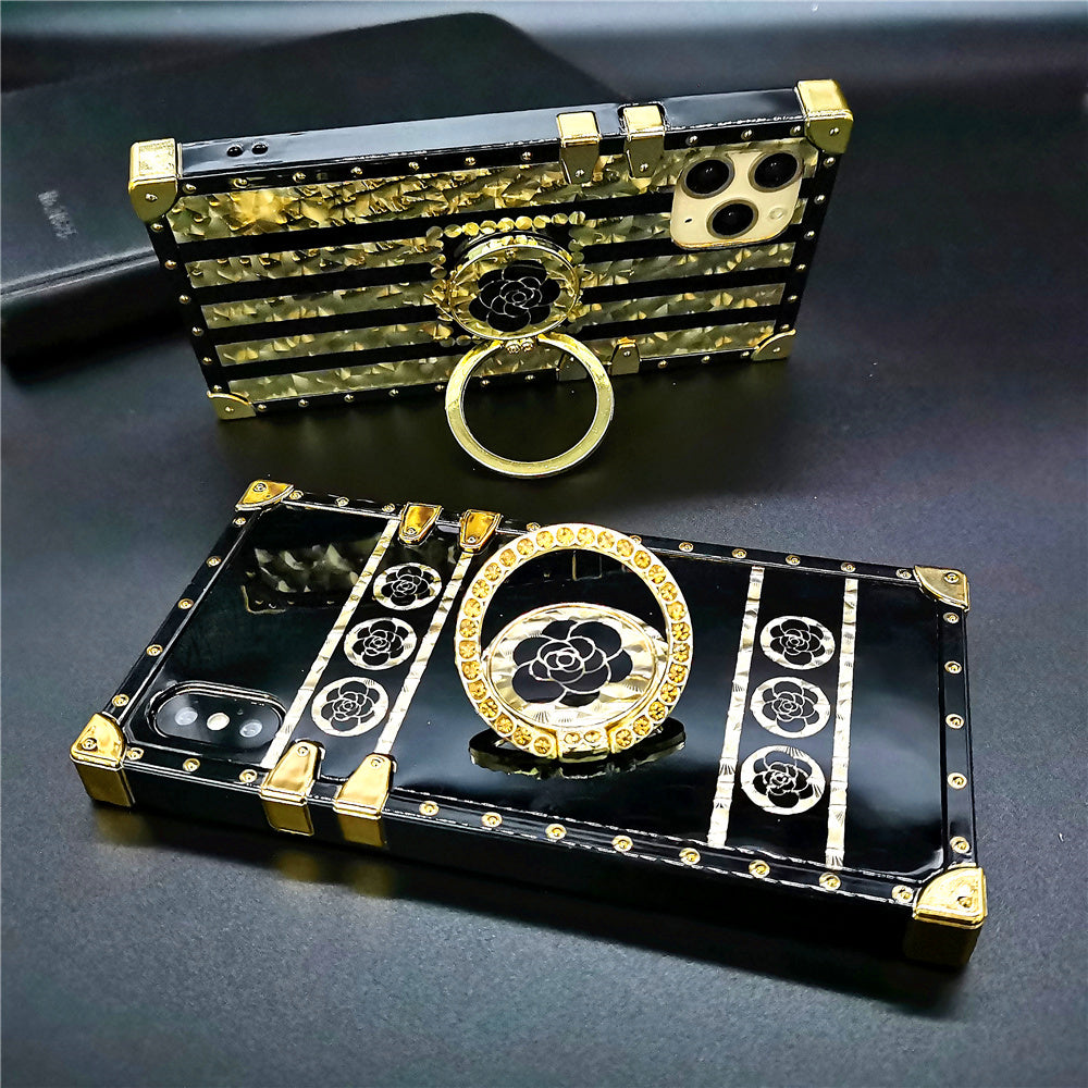 Baroque style luxury shiny ring phone case - {{ shop_name}} varyfun