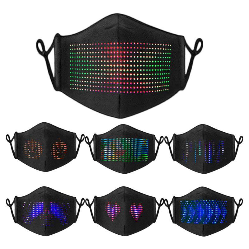 Newest LED Luminous Mask APP ControlFull Color Display - {{ shop_name}} varyfun