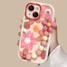 Oil Painting Strawberry Flower Bracelet iPhone Case - mycasety2023 Mycasety