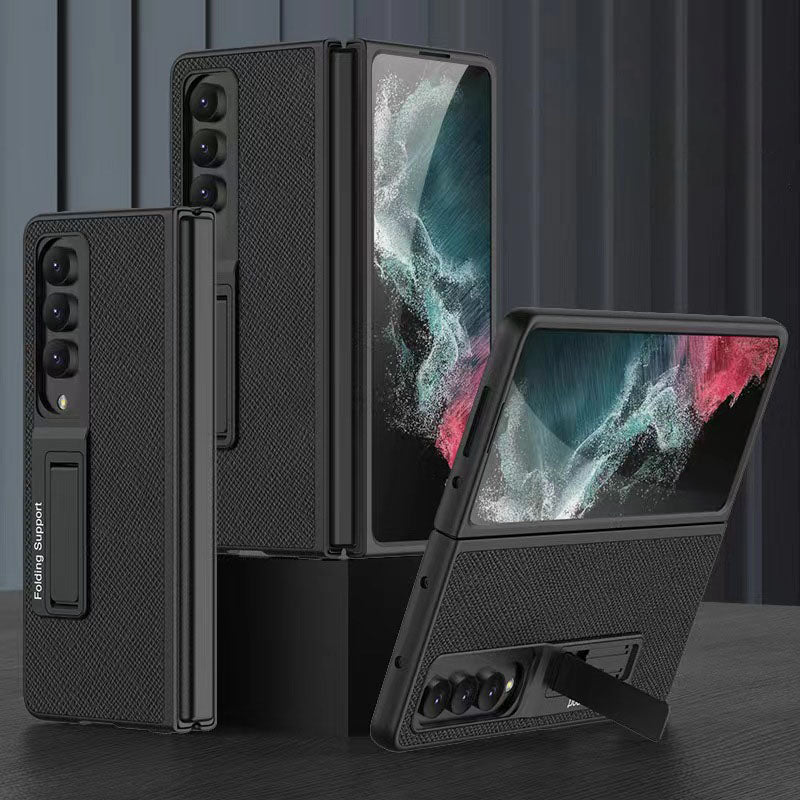 Samsung Galaxy Z Fold 4 5G Luxury Leather Magnetic Stand All-inclusive Drop-resistant Protective Cover - {{ shop_name}} varyfun