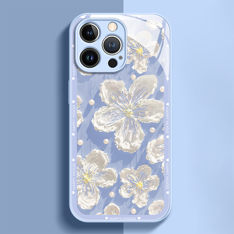 Ins Hot Oil Painting Flower iPhone Case - {{ shop_name}} varyfun
