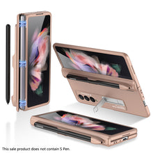 Load image into Gallery viewer, 2022 Magnetic Frame Plastic Stand All-included Case With S Pen Slot For Samsung Galaxy Z Fold 3 5G - {{ shop_name}} varyfun
