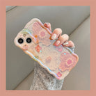 Luxury Pearl Oil Painting Flower iPhone Case - {{ shop_name}} varyfun