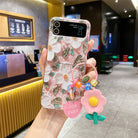 Oil Painting Flower Adapted For Samsung Galaxy Z Flip3/4 Case - mycasety2023 Mycasety