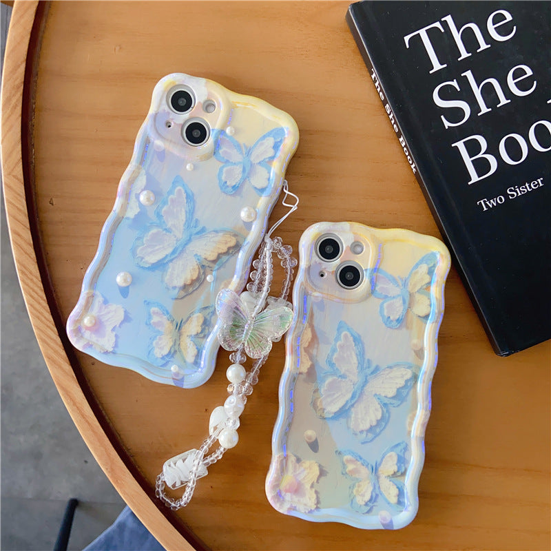 Oil Painting Gradient Butterfly iPhone Case - {{ shop_name}} varyfun