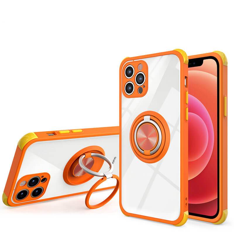 Creative Double Ring Bracket Four-corner Anti-fall Cover For iPhone - {{ shop_name}} pphonecover