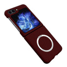 Samsung Galaxy Z Flip5 | Magnetic Carbon Fiber Phone Case - mycasety2023 Mycasety