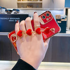 2021 Luxury Electroplated Gold Plating Heart Fabric Bracelet Case For iPhone 12Pro MAX 11 XS XR 7 8 Plus - {{ shop_name}} varyfun