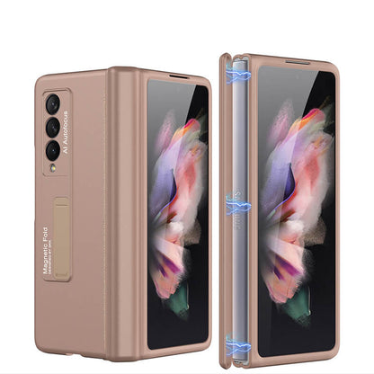 2022 Magnetic Frame Plastic Stand All-included Case For Samsung Galaxy Z Fold 3 5G - {{ shop_name}} varyfun