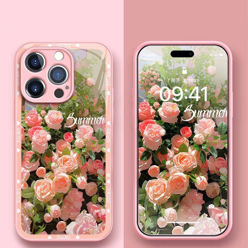 New Pink Rose iPhone Case - mycasety2023 Mycasety