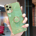 Luxury Electroplated Gold Plating Glitter Case with Ring Holder For iPhone 12Pro MAX 11 Pro XS MAX XR 7 8 Plus - {{ shop_name}} varyfun