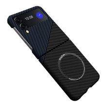Load image into Gallery viewer, Samsung Galaxy Z Flip 4 | Magnetic Carbon Fiber Phone Case - mycasety2023 Mycasety
