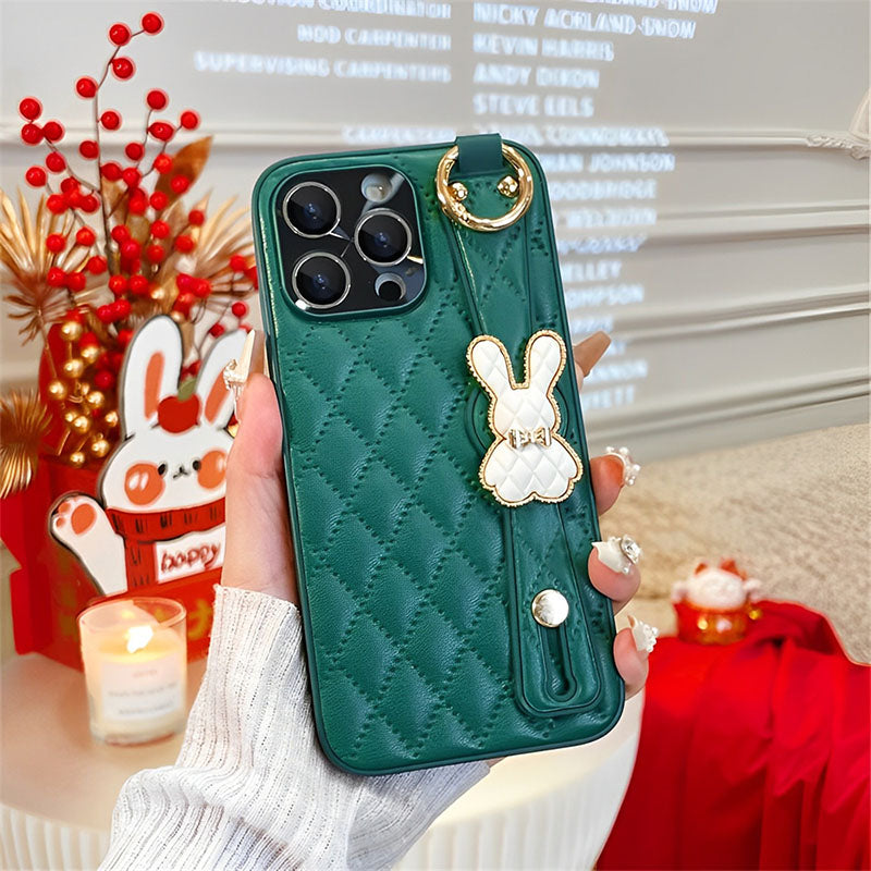 Premium Leather Wristband iPhone Case - mycasety2023 Mycasety