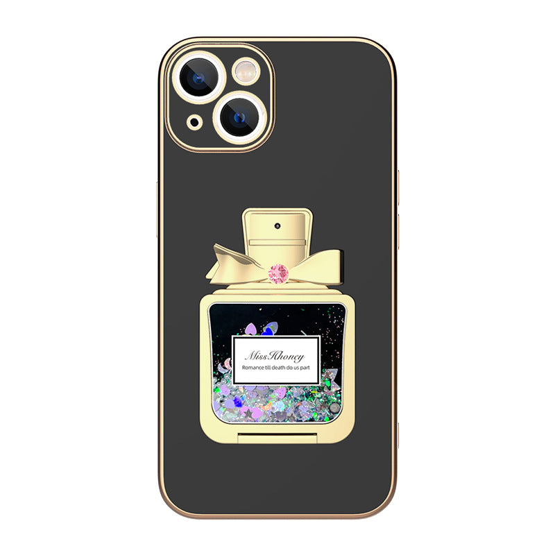 Electorplated All-inclusive Protective Cover For iPhone With Perfume Bottle Holder - {{ shop_name}} varyfun