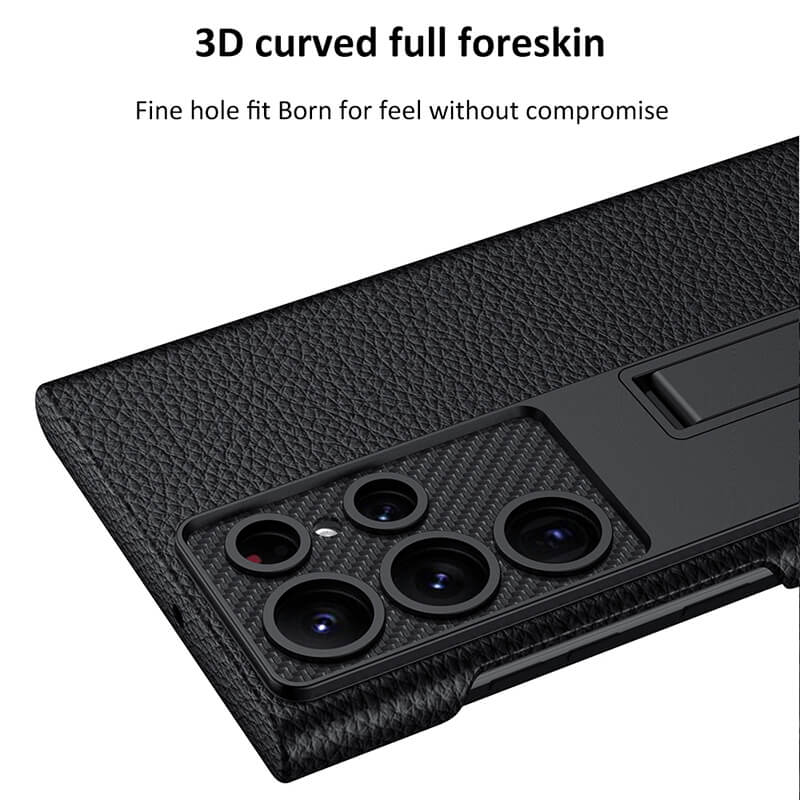 Magnetic Holder Leather Case for Samsung Galaxy S23 S22 Ultra 5G - {{ shop_name}} varyfun