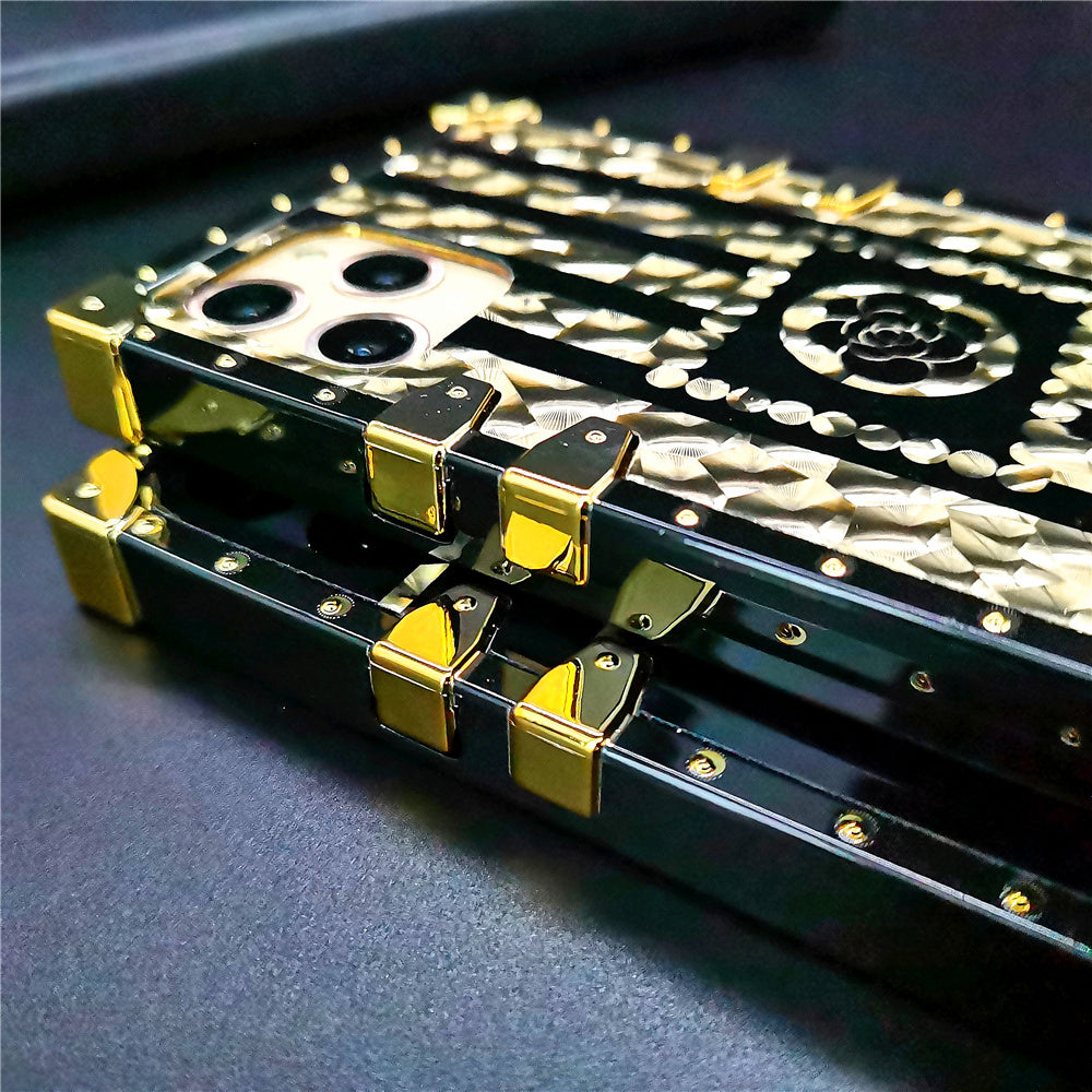 Baroque style luxury shiny ring phone case - {{ shop_name}} varyfun