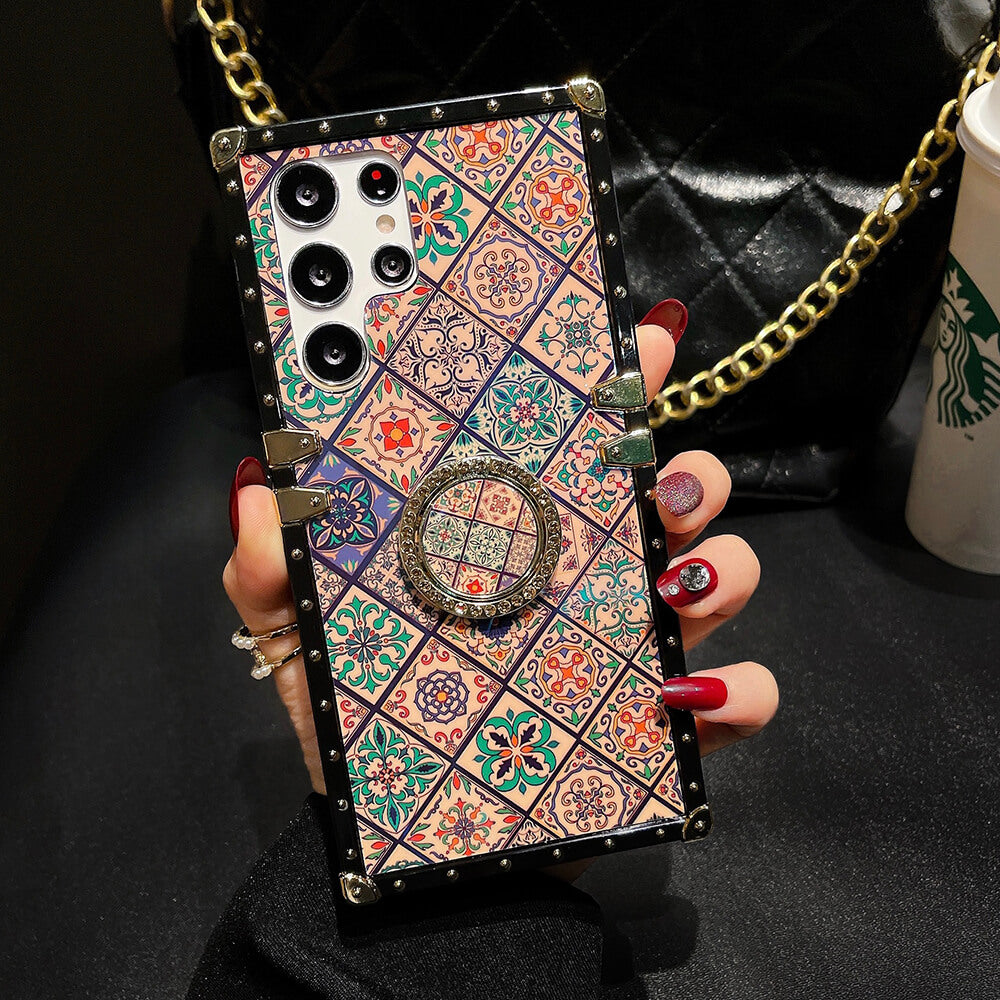 Vintage Bohemian Ring Case With Lanyard for Samsung Galaxy S23 Ultra - {{ shop_name}} varyfun