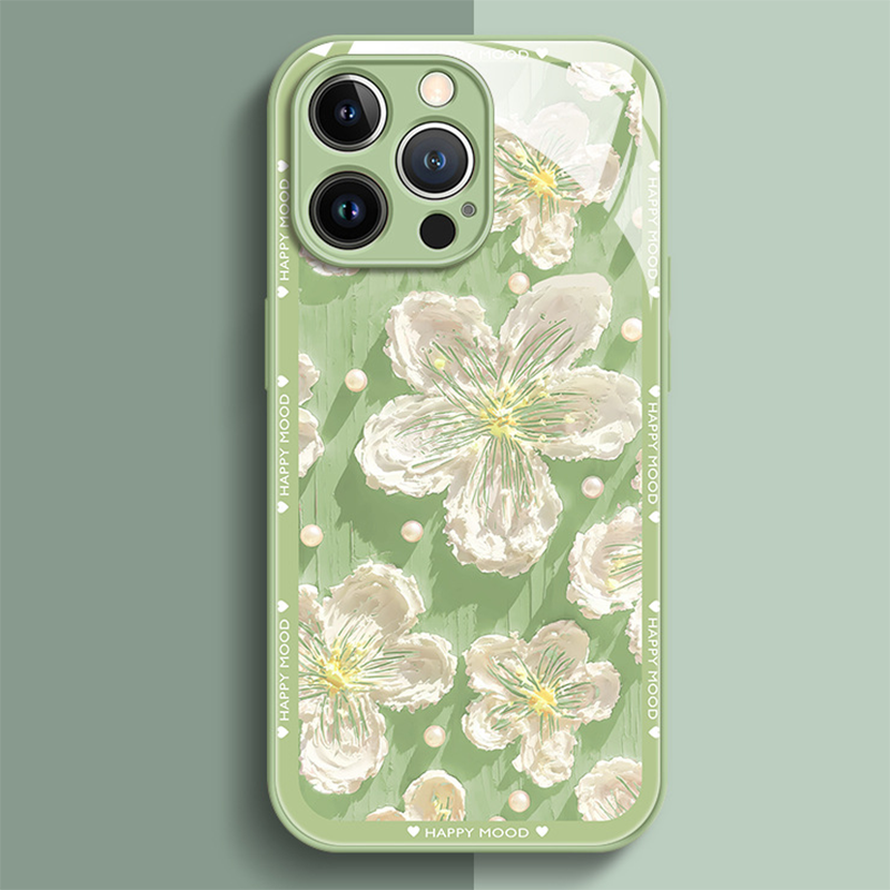 Ins Hot Oil Painting Flower iPhone Case - {{ shop_name}} varyfun