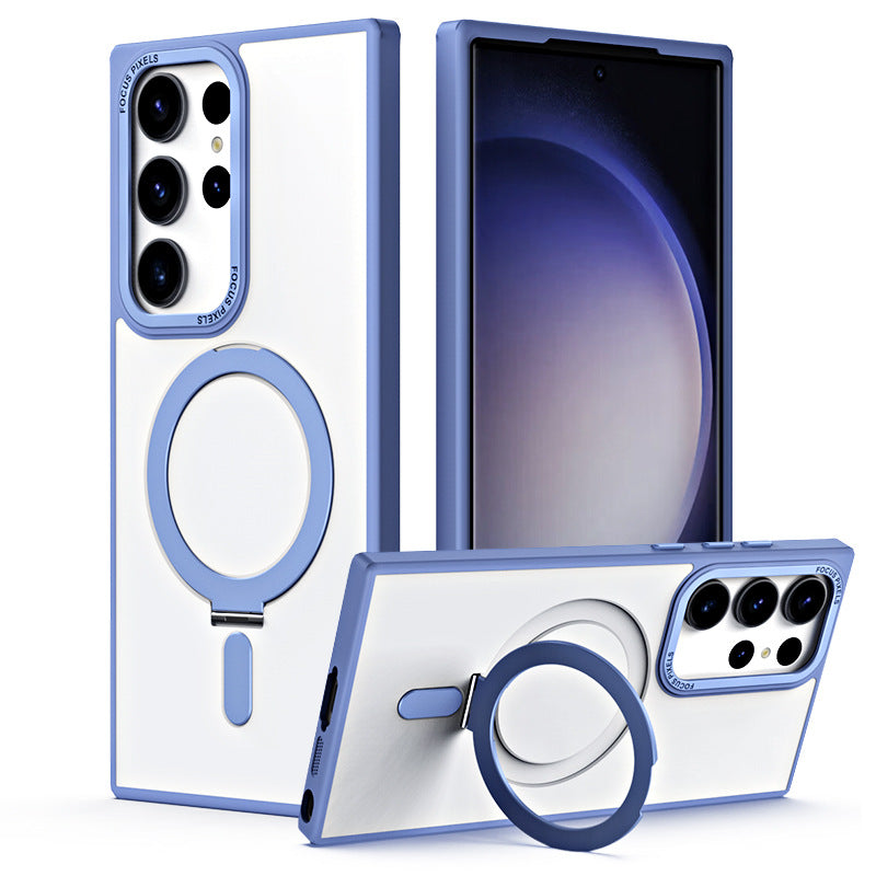 Invisible Magnetic MagSafe Bracket Anti-fall Phone Case For Samsung Galaxy S23 Ultra Plus Support Wireless Charging - mycasety2023 Mycasety