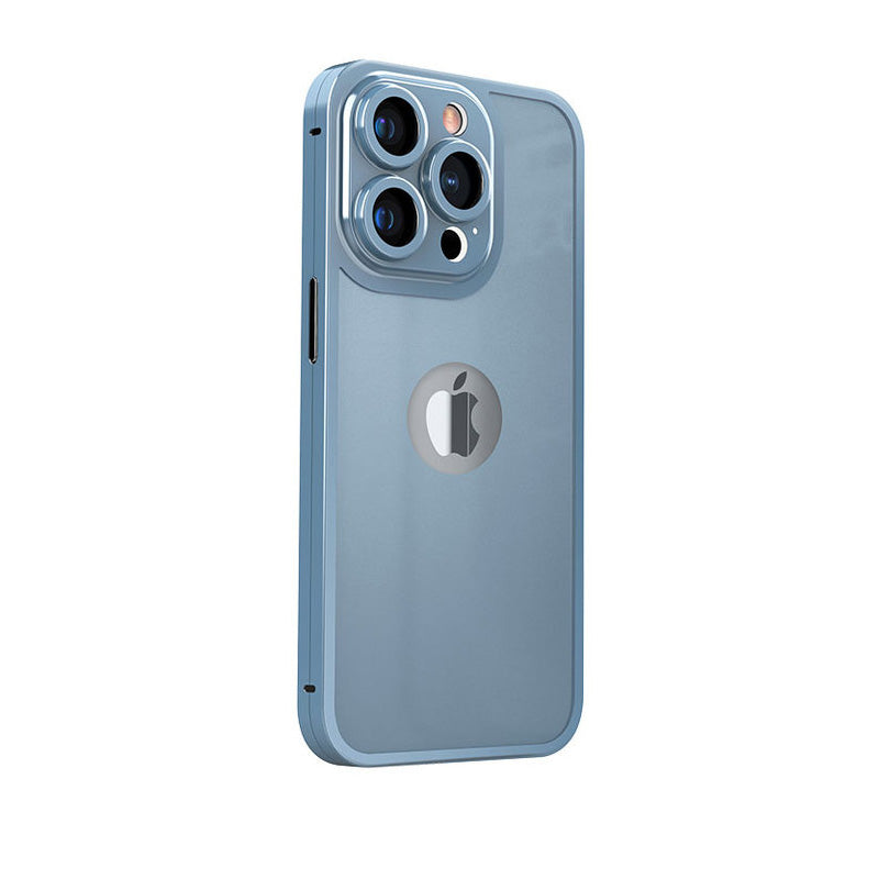 Metal Frame Double-sided All-inclusive Tempered Film Integrally Shell Membrane Protective Case For iPhone - {{ shop_name}} varyfun