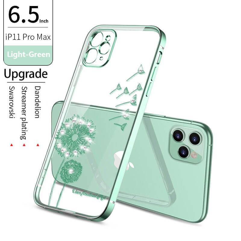 2021 Dandelion Diamonds Electroplating Case For iPhone 12 Pro Max Mini 11 XS XR 7 8 Plus SE 2020 Cover - {{ shop_name}} varyfun