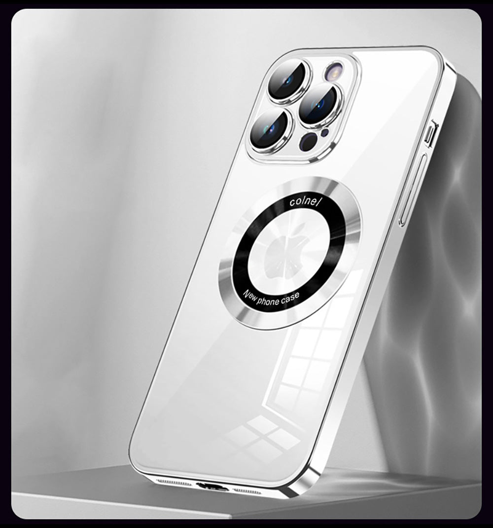 Magnetic Magsafe Electroplated Clear Camera Screen All-inclusive Protective iPhone Case - mycasety2023 Mycasety