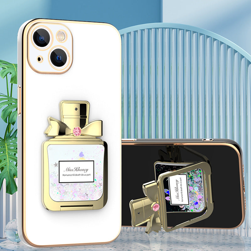Electorplated All-inclusive Protective Cover For iPhone With Perfume Bottle Holder - {{ shop_name}} varyfun