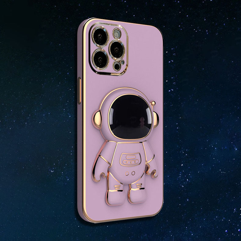 Creative Astronaut Bracket Camera All-inclusive Electroplating Process Phone Case For iPhone 14 13 12 Pro Max - {{ shop_name}} varyfun