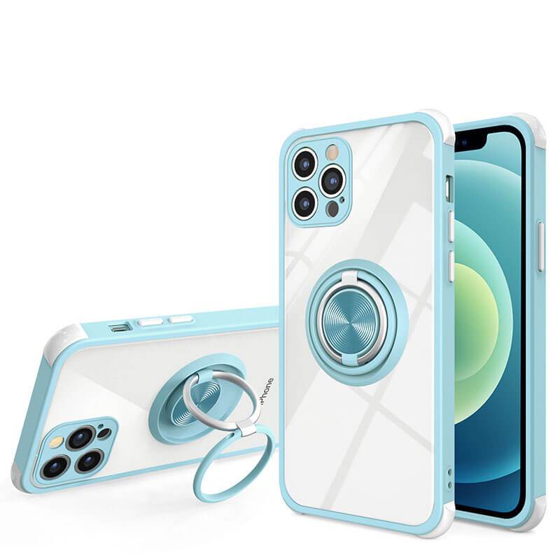 Creative Double Ring Bracket Four-corner Anti-fall Cover For iPhone - {{ shop_name}} pphonecover