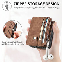Load image into Gallery viewer, Wallet Case For Samsung Galaxy Z Flip4 Flip3 with Detachable Card Slot Kickstand Zipper - {{ shop_name}} varyfun
