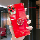 Luxury Electroplated Gold Plating Glitter Case with Ring Holder For iPhone 12Pro MAX 11 Pro XS MAX XR 7 8 Plus - {{ shop_name}} varyfun
