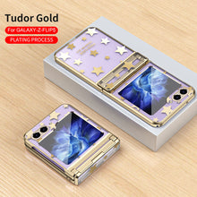 Load image into Gallery viewer, Electroplating Star Phone Case For Samsung Galaxy Z Flip5 Flip4 Flip3 5G
