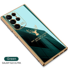 Load image into Gallery viewer, 2022 Luxury Deer Pattern Camera All-inclusive Electroplating Process Soft Case For Samsung Galaxy S22 Ultra Plus - {{ shop_name}} varyfun
