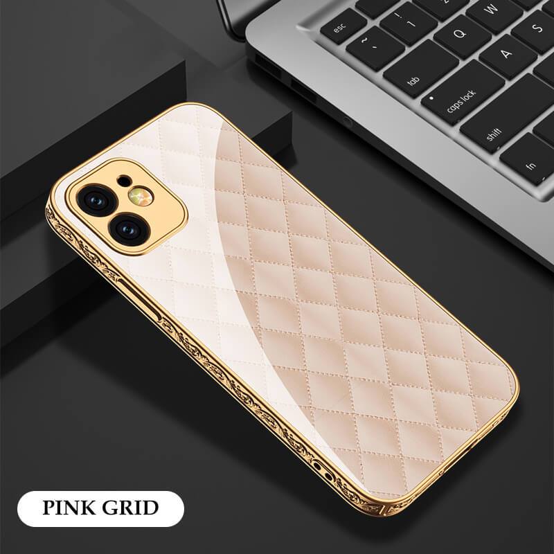 Luxury Baroque Style Carving Edge Protection Tempered Glass Case For iPhone 12 - {{ shop_name}} EasyOutdoor