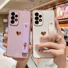 Luxury Electroplating Protective Phone Case With Stand Holder For Samsung - {{ shop_name}} varyfun